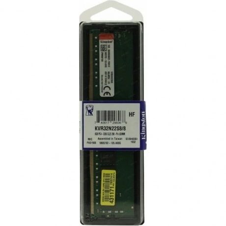 Память оперативная DDR4 Kingston 8Gb 3200MHz (KVR32N22S8/8)