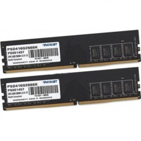 Память оперативная DDR4 Patriot 16Gb (2x8Gb) 2666MHz (PSD416G266...