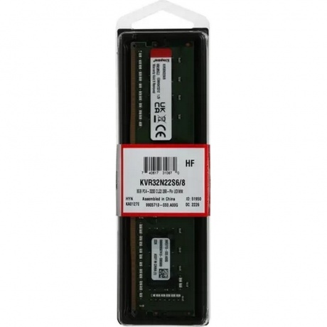 Память оперативная DDR4 Kingston 8Gb 3200MHz (KVR32N22S6/8) - фото 1