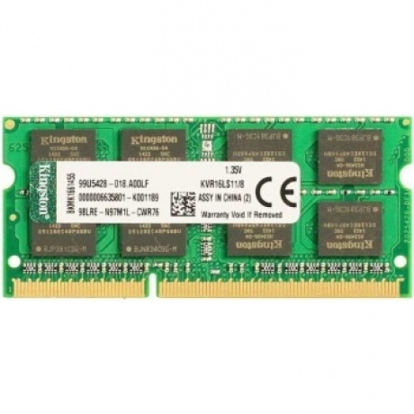 Память оперативная DDR3L Kingston 8Gb 1600MHz (KVR16LS11/8WP) - фото 1