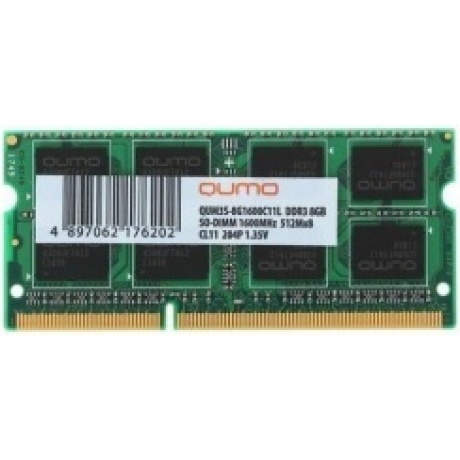 Память оперативная DDR3 Qumo 8Gb 1600MHz (QUM3S-8G1600C11L) - фото 1