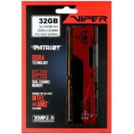 Память оперативная DDR4 Patriot (2x16Gb) 3600MHz (PVE2432G360C0K) - фото 3