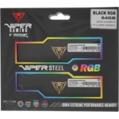 Память оперативная DDR4 Patriot 64Gb 3600Mhz (PVSR464G360C0K) - фото 4