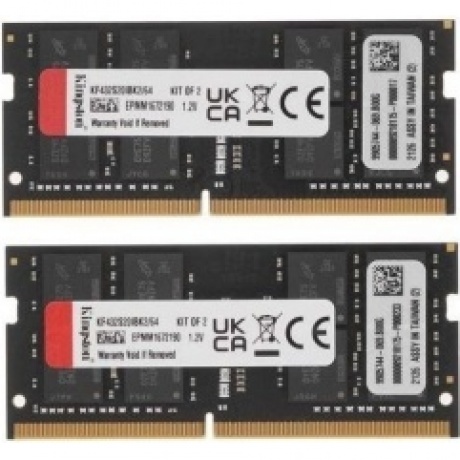 Память оперативная DDR4 Kingston 64GB 3200MHz (KF432S20IBK2/64) - фото 2