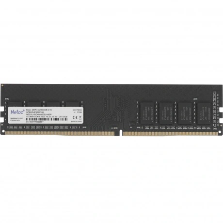 Память оперативная DDR4 Netac 8Gb PC25600, 3200Mhz (NTBSD4P32SP-...