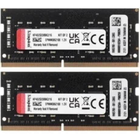 Память оперативная DDR4 Kingston 16GB 3200MHz (KF432S20IBK2/16) - фото 2