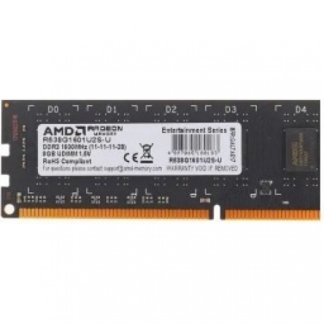 Память оперативная DDR3 AMD 8Gb 1600MHz (R538G1601U2S-U) - фото 3