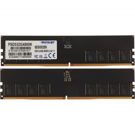 Память оперативная DDR5 Patriot 2x16Gb 4800MHz (PSD532G4800K) - фото 1