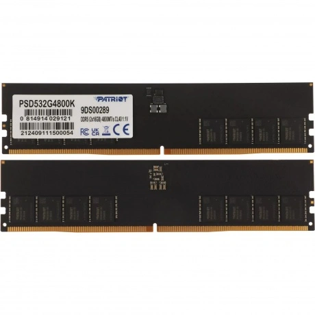 Память оперативная DDR5 Patriot 2x16Gb 4800MHz (PSD532G4800K)