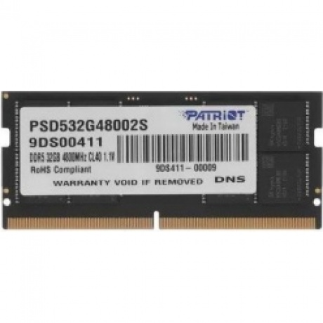 Оперативная память Patriot SODIMM 32GB DDR5-4800 (PSD532G48002S) - фото 1