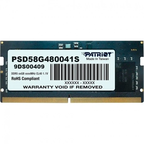 Оперативная память Patriot SODIMM 8GB DDR5-4800 (PSD58G480041S)