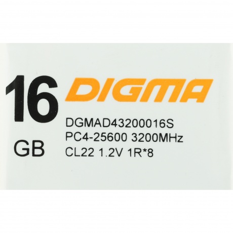 Память оперативная DDR4 Digma 16Gb 2666MHz (DGMAD42666016S) - фото 4