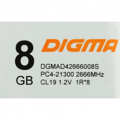Память оперативная DDR4 Digma8Gb 2666MHz (DGMAD42666008S) - фото 5