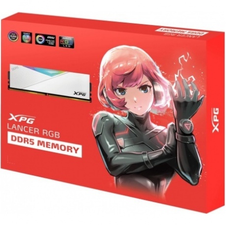 Память оперативная A-Data DDR5-6400 16GB (AX5U6400C3216G-DCLARWH) - фото 4
