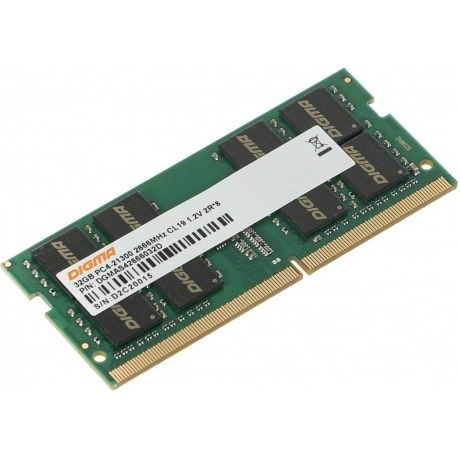 Оперативная память DDR4 Digma 32Gb 2666MHz SO-DIMM (DGMAS4266603...