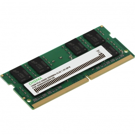 Оперативная память DDR4 Digma 16Gb 3200MHz SO-DIMM (DGMAS43200016D) - фото 3
