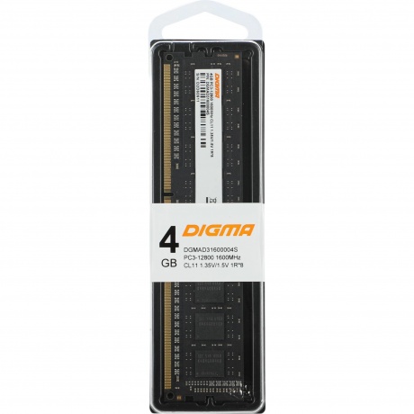 Оперативная память DDR3L Digma 4Gb 1600MHz DIMM (DGMAD31600004S) - фото 5