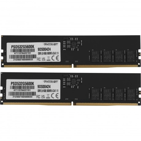 Оперативная память Patriot DDR 5 DIMM 32Gb (16Gbx2) 5600Mhz (PSD...