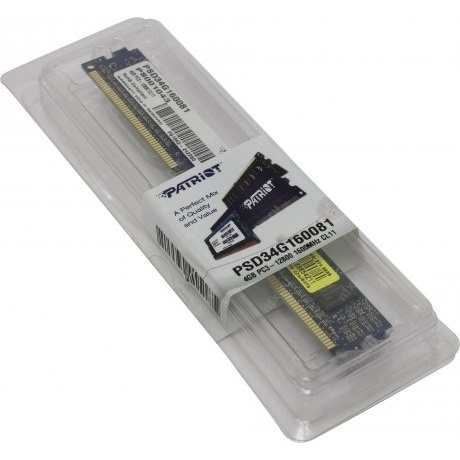Память DDR3 Patriot 4Gb Signature Line (PSD34G160081) - фото 2