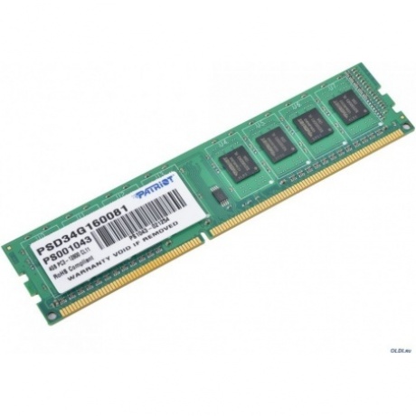 Память DDR3 Patriot 4Gb Signature Line (PSD34G160081) - фото 3