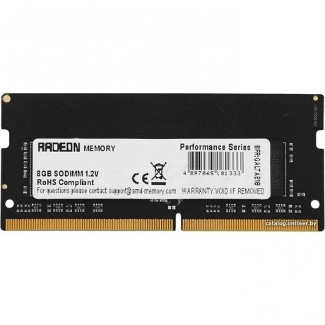 Память оперативная AMD Radeon 4GB DDR4 3200 SO DIMM R9 Gamers Se...
