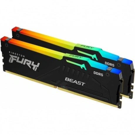 Оперативная память Kingston Fury Beast RGB Black DDR5 DIMM 5600M...
