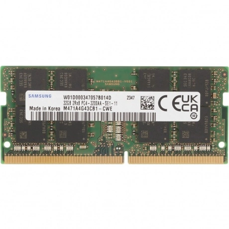 Память оперативная Samsung DDR4 32GB M471A4G43CB1-CWE SODIMM 320...