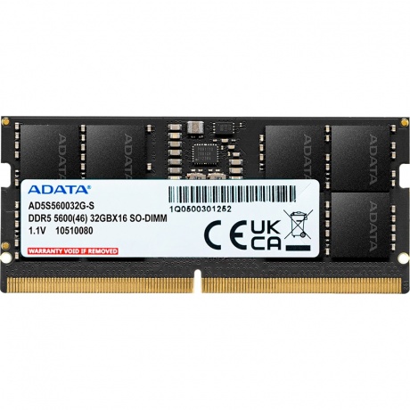 Память оперативная A-Data DDR5 16GB 5600MHz (AD5S560016G-S) - фото 1