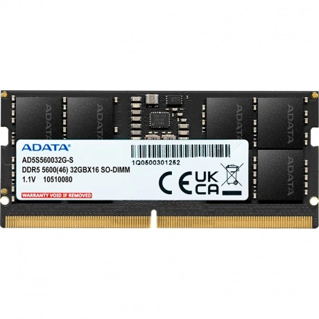 Память оперативная A-Data DDR5 16GB 5600MHz (AD5S560016G-S)