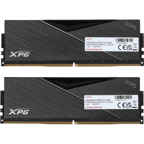 Память оперативная A-Data DDR5 2x32GB 6400MHz (AX5U6400C3232G-DCLABK) - фото 1