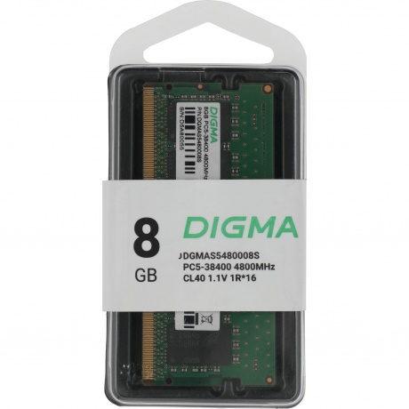 Память оперативная Digma DDR5 8GB 4800MHz (DGMAS5480008S) - фото 6