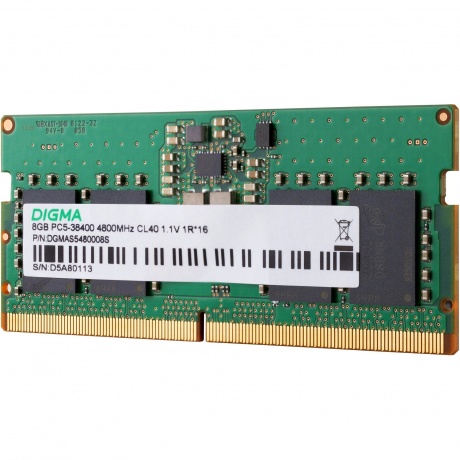 Память оперативная Digma DDR5 8GB 4800MHz (DGMAS5480008S) - фото 7