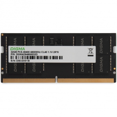 Память оперативная Digma DDR5 32GB 4800MHz (DGMAS54800032D) - фото 2