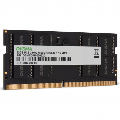 Память оперативная Digma DDR5 32GB 4800MHz (DGMAS54800032D) - фото 5