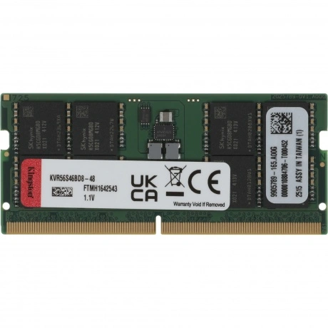 Память оперативная Kingston DDR5 48GB 5600MHz Valueram RTL (KVR5...