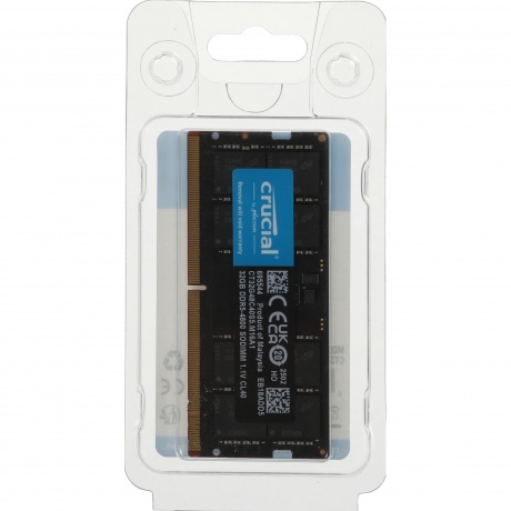 Память оперативная Crucial 32GB DDR5 SODIMM (CT32G48C40S5) - фото 5