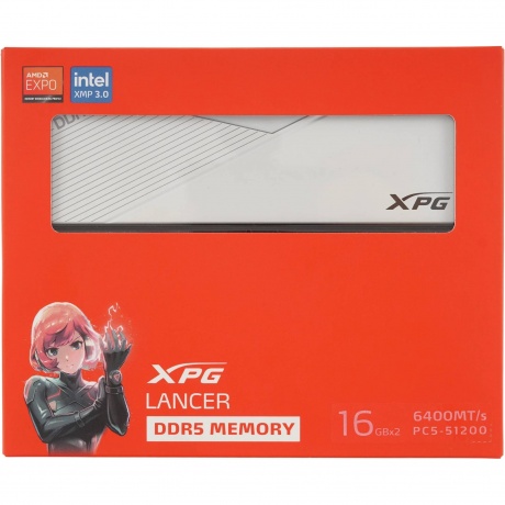Оперативная память ADATA LANCER DDR5 DIMM 32GB 6400MHz 2*16GB - фото 3