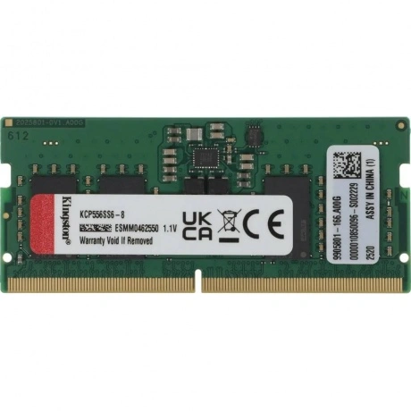 Оперативная память Kingston, DDR5, 8Gb (1x8GB), 5600 MHz, CL46, ...