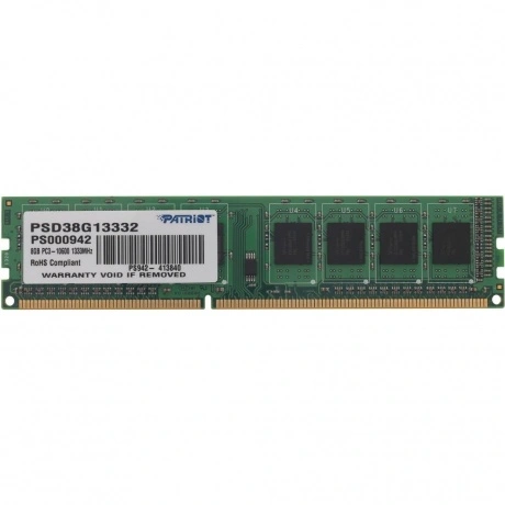 Оперативная память Patriot, DDR3, 8GB, (1x8 GB,), 1333 MHz, CL9,...