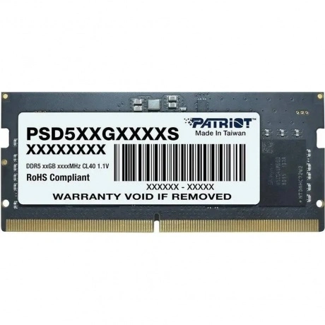 Оперативная память Patriot, DDR5, 8GB (1x8 GB), 4800 MHz, CL40, ...