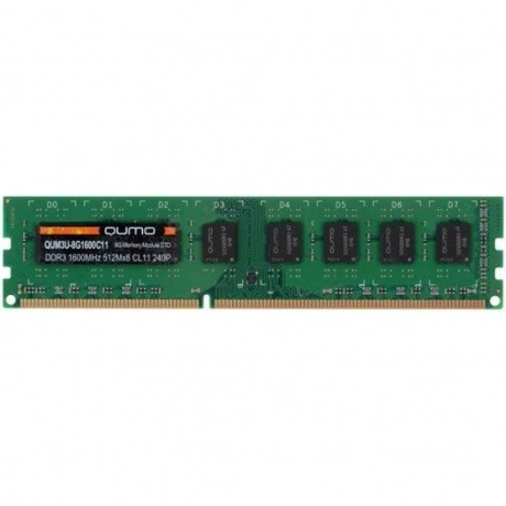 Оперативная память Qumo, DDR3L, 8GB (1x8GB), DIMM, 1600MHz, CL11