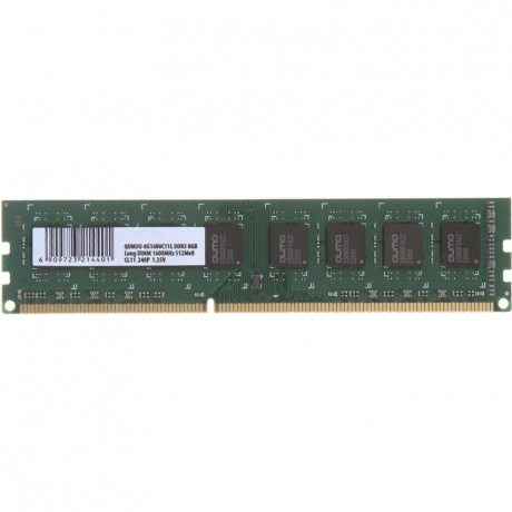 Оперативная память Qumo, DDR3L, 8GB (1x8GB), DIMM, 1600MHz, CL11 - фото 2