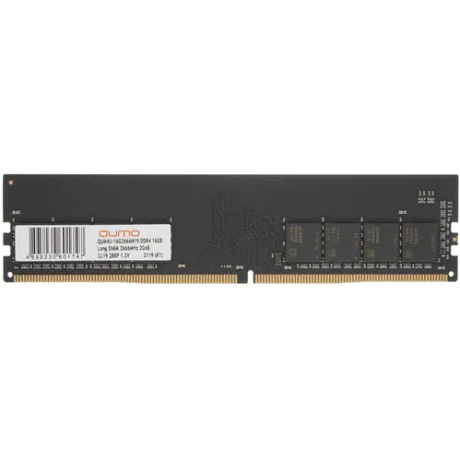 Оперативная память Qumo, DDR4, 16Gb (1x16GB), 2666MHz, CL19, DIMM - фото 4