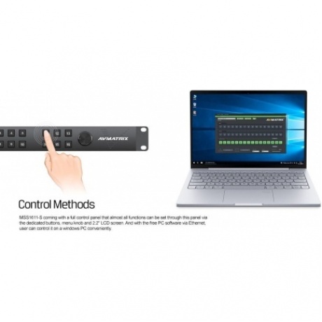 Бесшовный матричный коммутатор AVMATRIX MSS1611-S SDI - фото 5