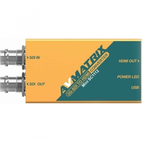 Конвертер AVMATRIX Mini SC1112 преобразования 3G-SDI в HDMI - фото 2