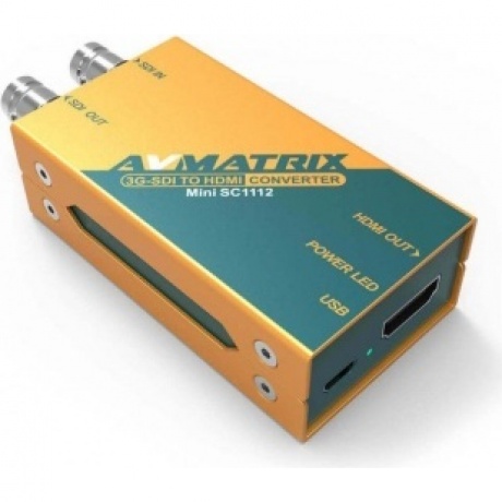 Конвертер AVMATRIX Mini SC1112 преобразования 3G-SDI в HDMI - фото 4
