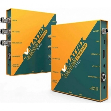 Конвертер AVMATRIX SC1120 3G-SDI в HDMI/AV с масштабированием