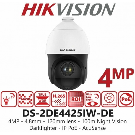 Видеокамера IP Hikvision DS-2DE4425IW-DE(T5) - фото 3