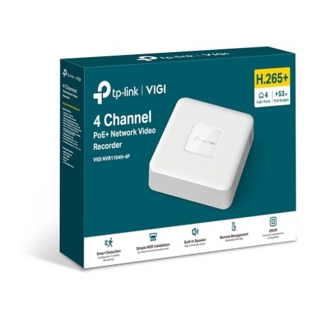 Видеорегистратор TP-Link VIGI NVR1104H-4P - фото 2