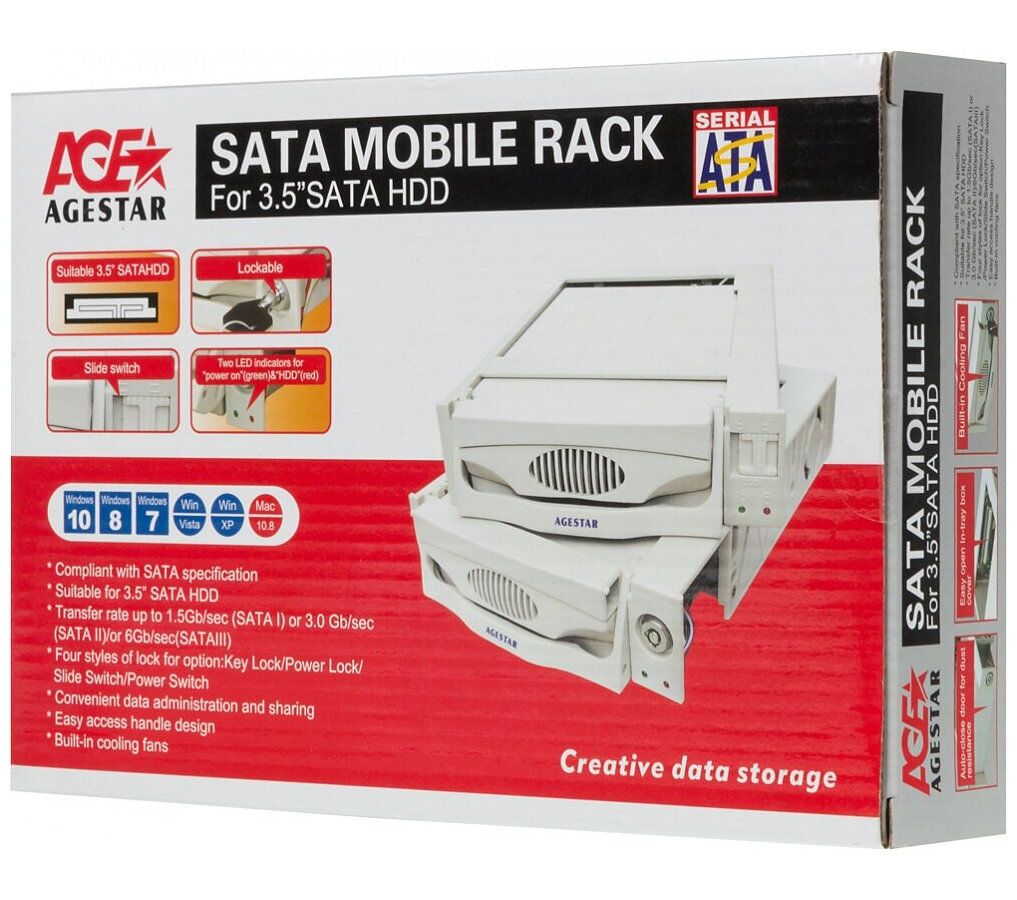 Сменный бокс для HDD AgeStar SR3P-SW-2F - фото 7